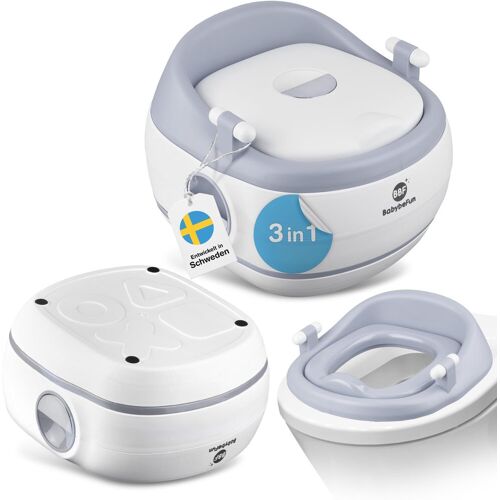 Babybefun 3in1 Töpfchen + Toilettensitz Kinder + Hocker/kindertoilette Für Das - Wie Neu Grau