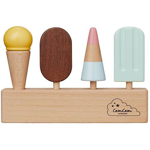 Cam Cam Spiellebensmittel – Holz – Eiscreme – One Size – Cam Cam Spiellebensmittel