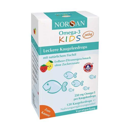 Norsan Omega-3 Kids Jelly 120 St Dragees