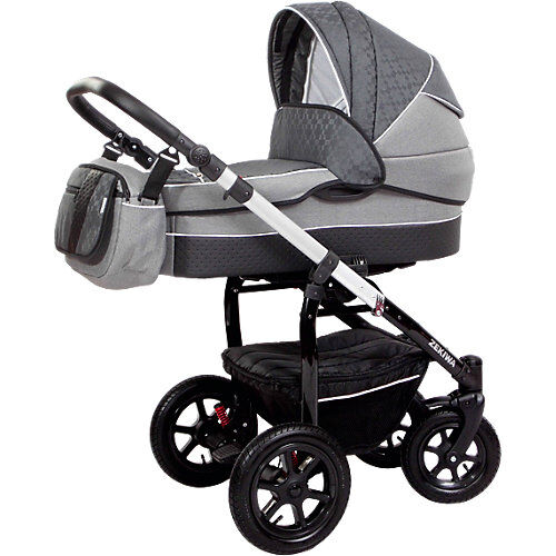 Zekiwa Kombi Kinderwagen Saturn Premium, Karogitter Grau grau