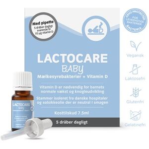 Lactocare Baby Kosttilskud 7,5 ml - D-Dråber