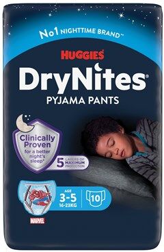 DryNites Pyjama Pants Boy 3-5 r 10 stk