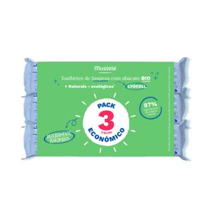 Mustela Baby Bio Toallitas Limpiadoras 3x60