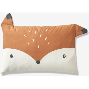 VERTBAUDET Funda de almohada para bebé Baby Fox marron medio liso