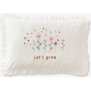 VERTBAUDET Funda de almohada para bebé Dulce Provenza blanco claro liso con motivos