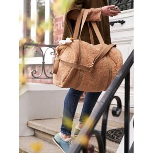 VERTBAUDET Bolso cambiador Baby Roll de peluche beige claro liso