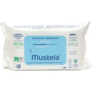 Mustela Toallitas Limpiadoras Sin Perfume 60 un.