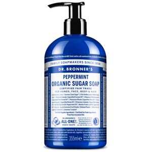 Dr. Bronner's Jabón de azúcar y Shikakai 4 en 1 con Menta (355ml.)