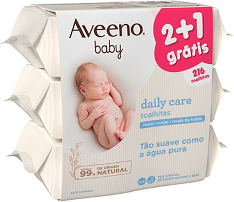 Aveeno Baby Pack Toallitas de limpieza 3x72