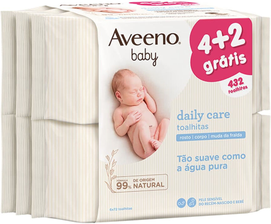 Aveeno Baby Pack Toallitas Limpiadoras 6x72