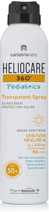 Heliocare 360 ​​Pediatría Spray Transparente SPF50+ 200ml