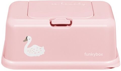 Caja para toallitas Cisne rosa