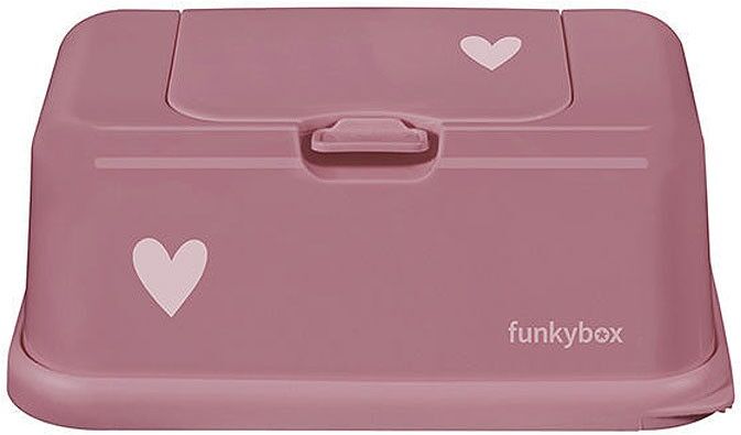 Caja para toallitas Corazón rosa francés