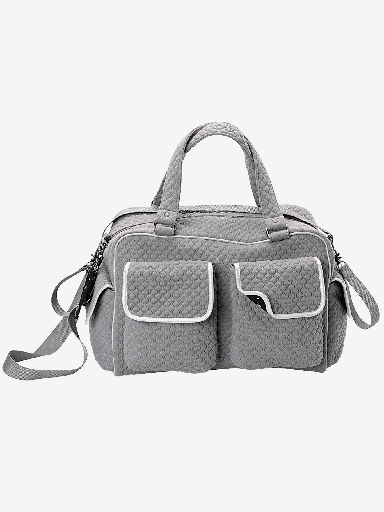 Bolsa cambiador de paseo multibolsillos VERTBAUDET gris oscuro