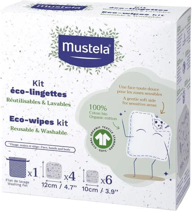 Mustela Toallitas ecológicas Bio Kit 10&nbsp;un.