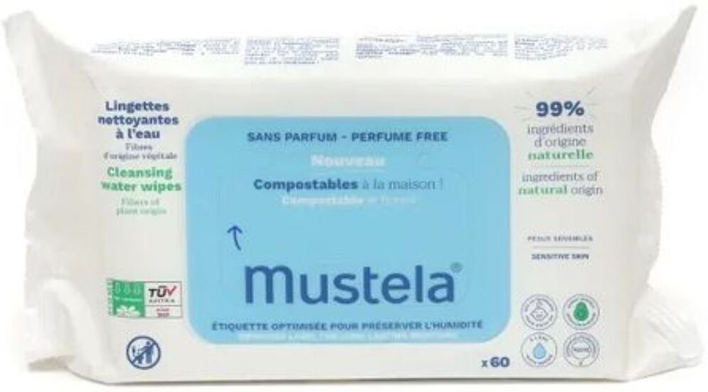 Mustela Toallitas Limpiadoras Sin Perfume 60&nbsp;un.