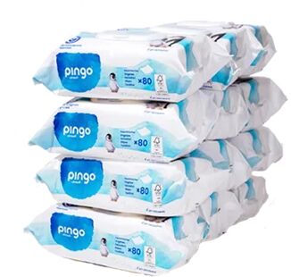 Pingo Toallitas Biodegradables sin Perfume 12x80uds