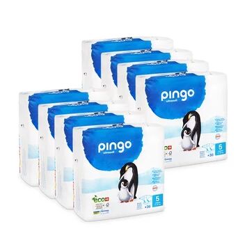 Pingo Pañales Ecológicos Talla 5 Junior 8 x 36