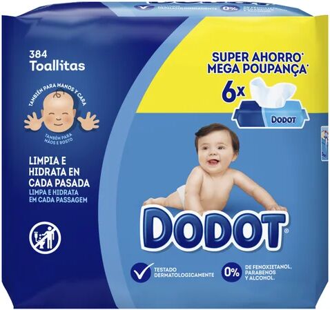 dodot Toalhitas Dermoactive 384uds