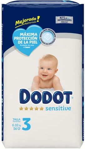 dodot Pañales Sensitive T3 56uds