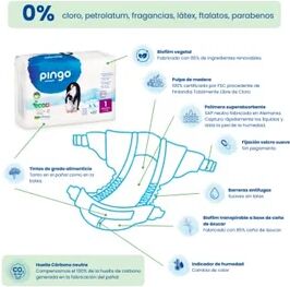 Pingo Pañales Ecológicos T2 Mini 42uds