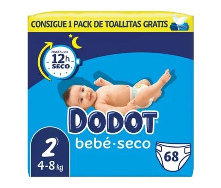 dodot Bebé Seco Pañal Talla 2 4-8kg 68uds