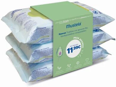 Mustela Toallitas Limpiadoras Aguacate Bio 3x60uds