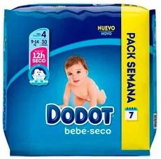 dodot Bebé Seco Talla 4 9-14Kg 38uds