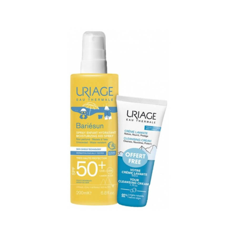 Uriage Bariésun Spray Infantil 200 ml + Crema Limpiadora 50 ml