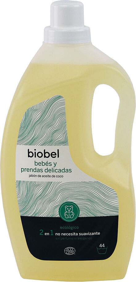 BioBel Detergente líquido ecológico para bebés y prendas delicadas (1,5 litros)