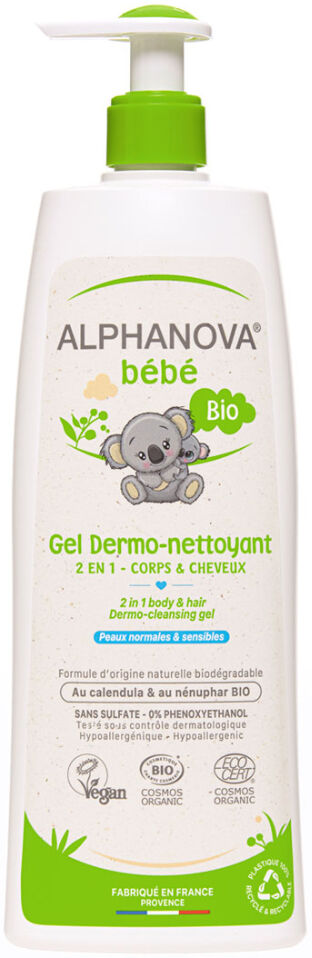 Alphanova Gel dermolimpiador 2 en 1 para bebé