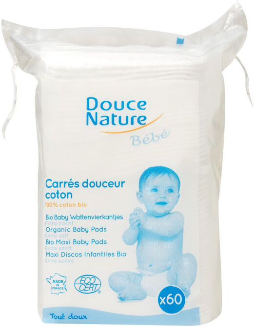 Douce Nature Maxi discos de algodón ecológico para bebé