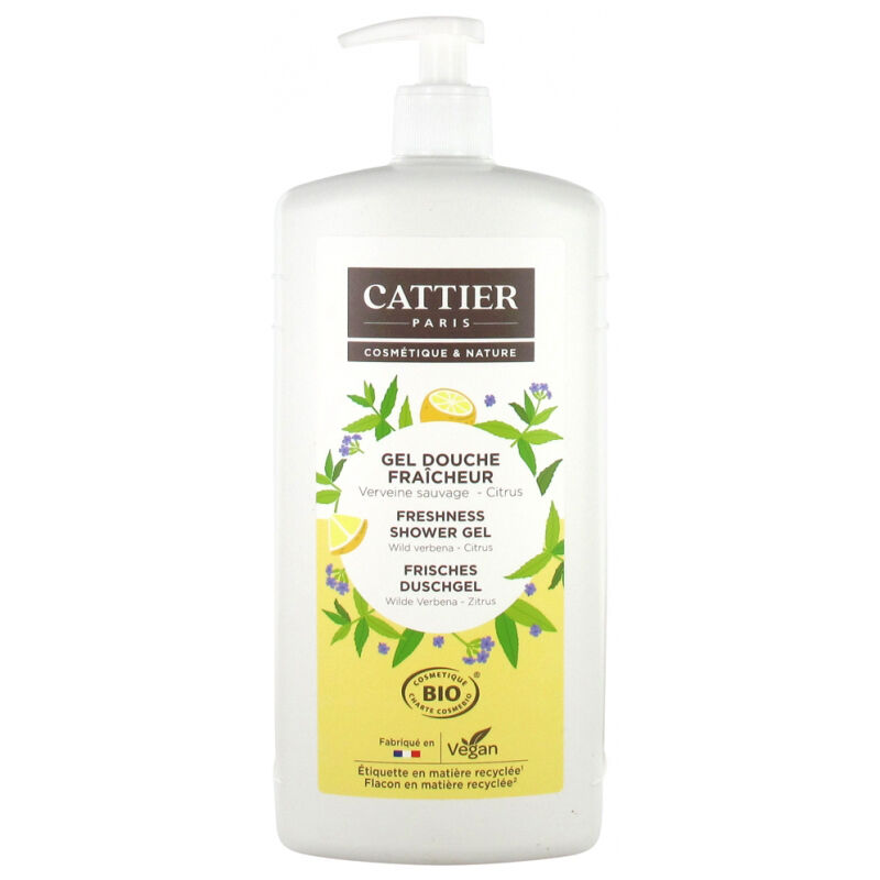 Cattier Gel de ducha refrescante Verbena - Citrus