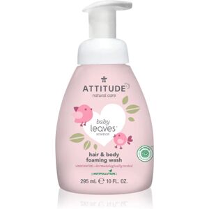 Baby Leaves Unscented mousse lavante 2 en 1 pour enfant 295 ml