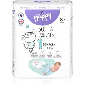 BELLA Baby Happy Soft&Delicate; Size 1 Newborn couches jetables 2-5 kg 82 pcs