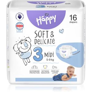 BELLA Baby Happy Soft&Delicate; Size 3 MIdi couches jetables 5-9 kg 16 pcs