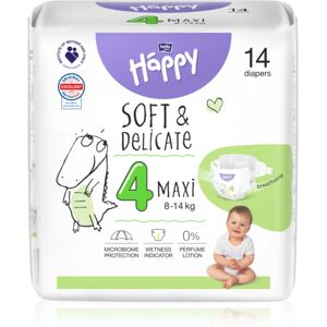 BELLA Baby Happy Soft&Delicate; Size 4 Maxi couches jetables 8-14 kg 14 pcs