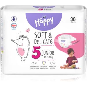 BELLA Baby Happy Soft&Delicate; Size 5 Junior couches jetables 11-18 kg 38 pcs