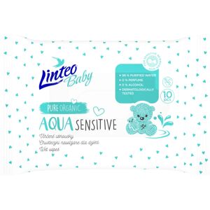 Linteo Baby Aqua Sensitive lingettes douces pour bébé 10 pcs - Publicité