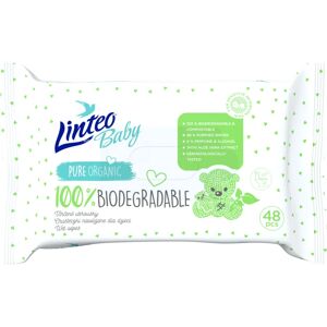Linteo Baby 100% Biodegradable lingettes douces pour bébé 48 pcs - Publicité