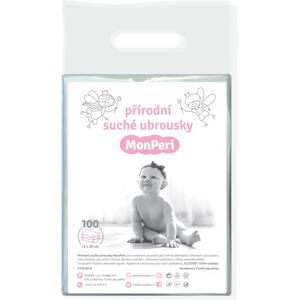 MonPeri Dry Baby Wipes lingettes nettoyantes pour bébé 100 pcs