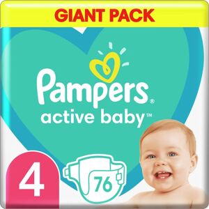 Pampers Active Baby Size 4 couches jetables 9-14 kg 76 pcs