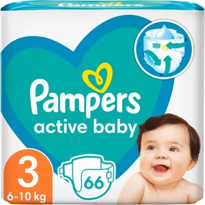 Pampers Active Baby Size 3 couches jetables 6-11 kg 66 pcs