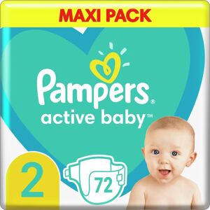 Pampers Active Baby Size 2 couches jetables 4-8 kg 72 pcs