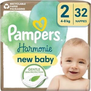 Pampers Harmonie Size 2 couches jetables 4-8 kg 32 pcs