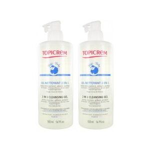 Topicrem UH - Bebe Gel Nettoyant 2en1 Lot de 2 x 500 ml - Lot 2 x 500 ml