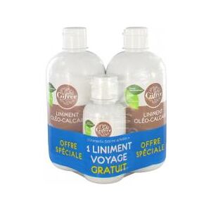 Gifrer Liniment Oléo-calcaire Stabilisé Lot de 2 x 500 ml + 1 Liniment Voyage 100 ml Offert - Lot 3 produits