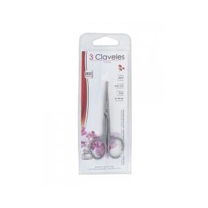 3 Claveles Ciseaux a Ongles Bebe Courbe Mat 10 cm - Blister 1 Paire de ciseaux