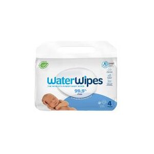 Waterwipes Lot de 4 x 60 Lingettes - Paquet 4 x 60 lingettes