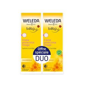 Weleda Baby Creme Protectrice Visage Calendula Lot de 2 x 50 ml - Lot 2 x 50 ml